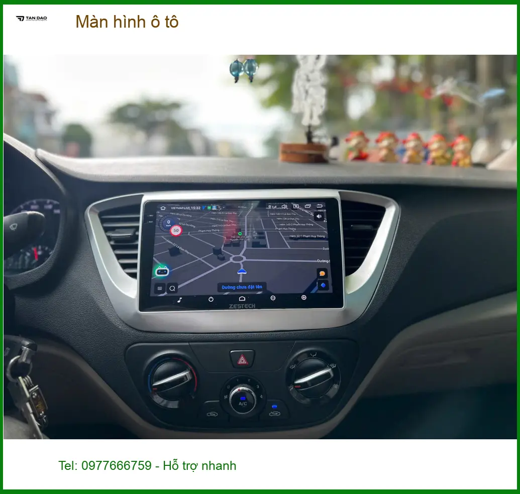 Anh Minh lắp màn hình ô tô Hyundai Accent Quận 8 để tiện chỉ đường và giải trí ảnh thực tế 3