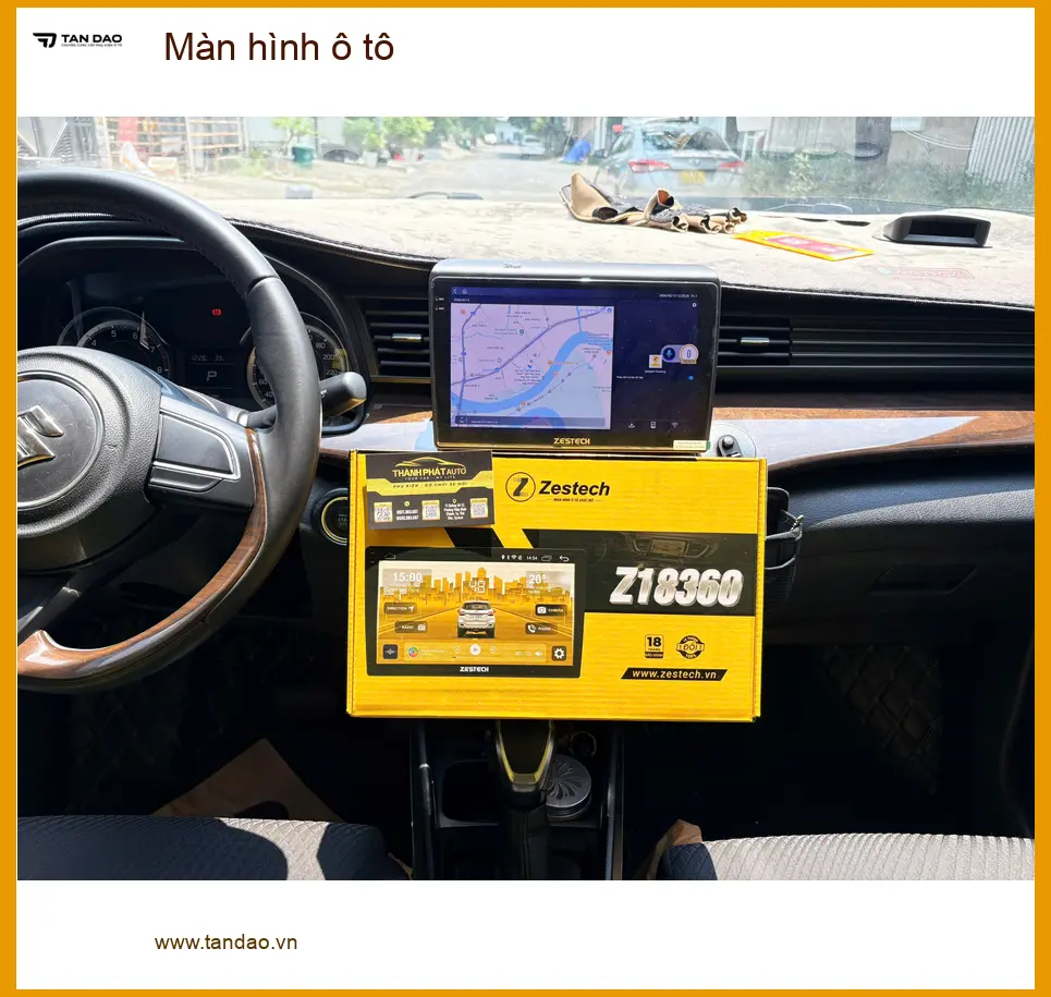 Chú Minh nâng cấp màn hình ô tô Toyota Camry tại Nhà Bè cho chuyến đi xa sắp tới