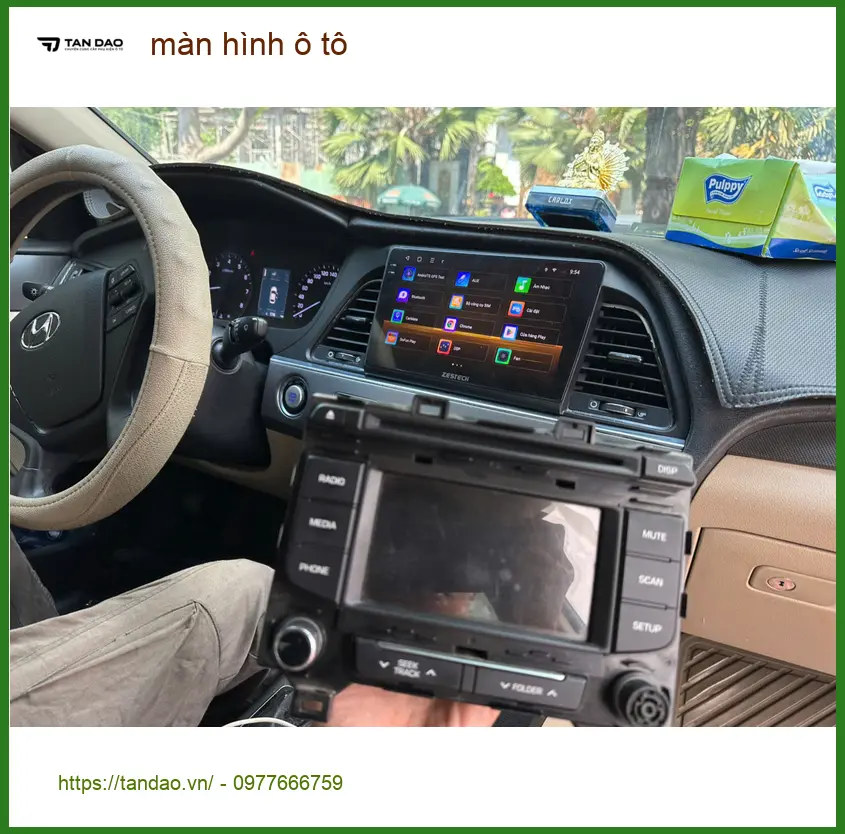 Anh Khải nâng cấp màn hình ô tô cho Honda CRV tại Quận 1 để tiện dẫn vợ con đi chơi cuối tuần ảnh thực tế 3