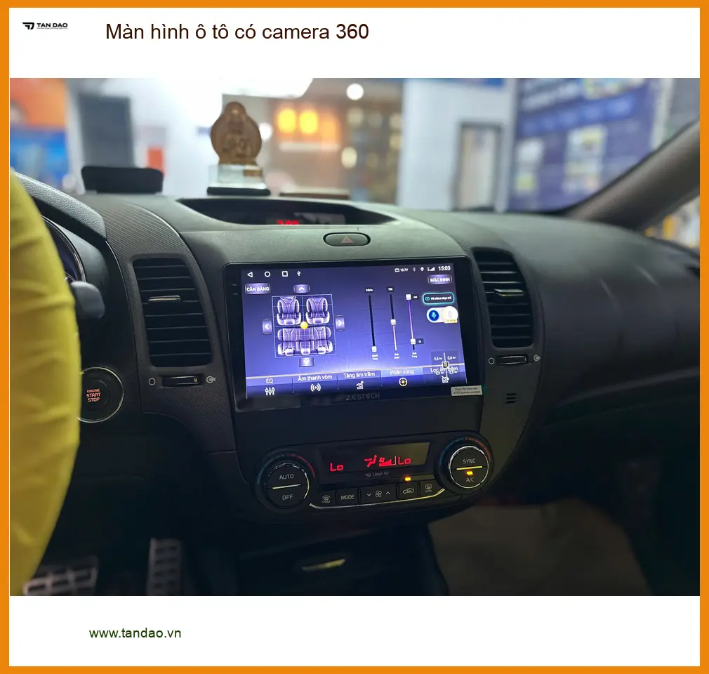 Anh Tấn lắp màn hình ô tô có camera 360 cho Camry tại Quận 1 ảnh thực tế 2