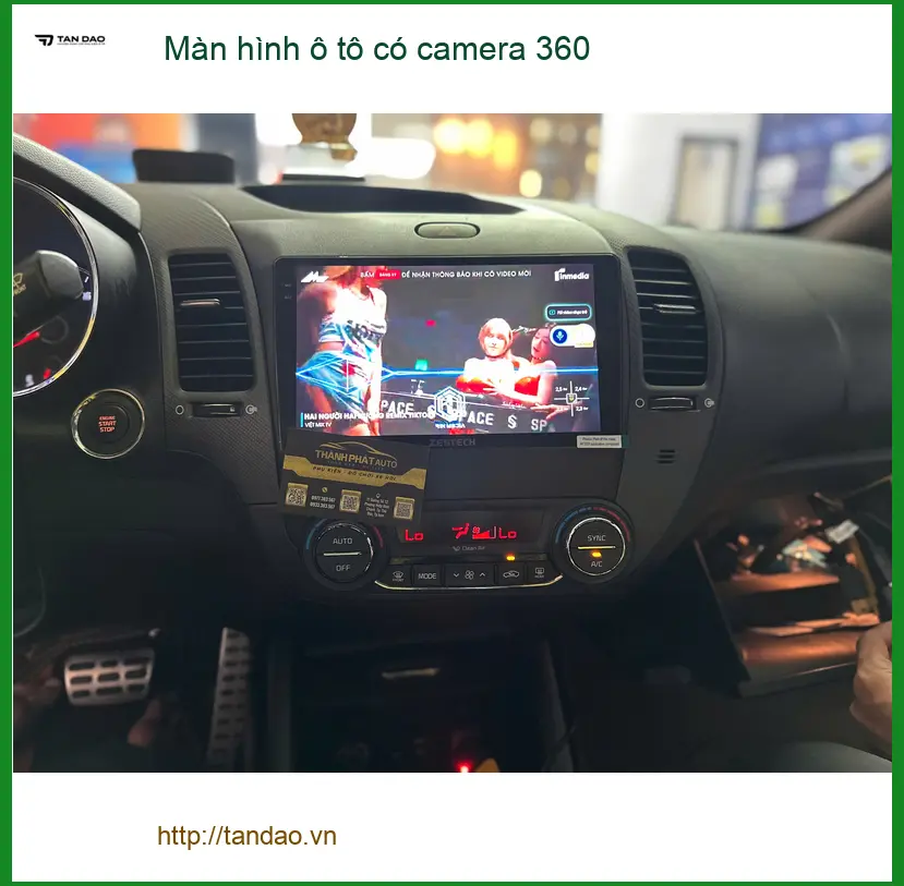 Anh Tấn lắp màn hình ô tô có camera 360 cho Camry tại Quận 1 ảnh thực tế 3