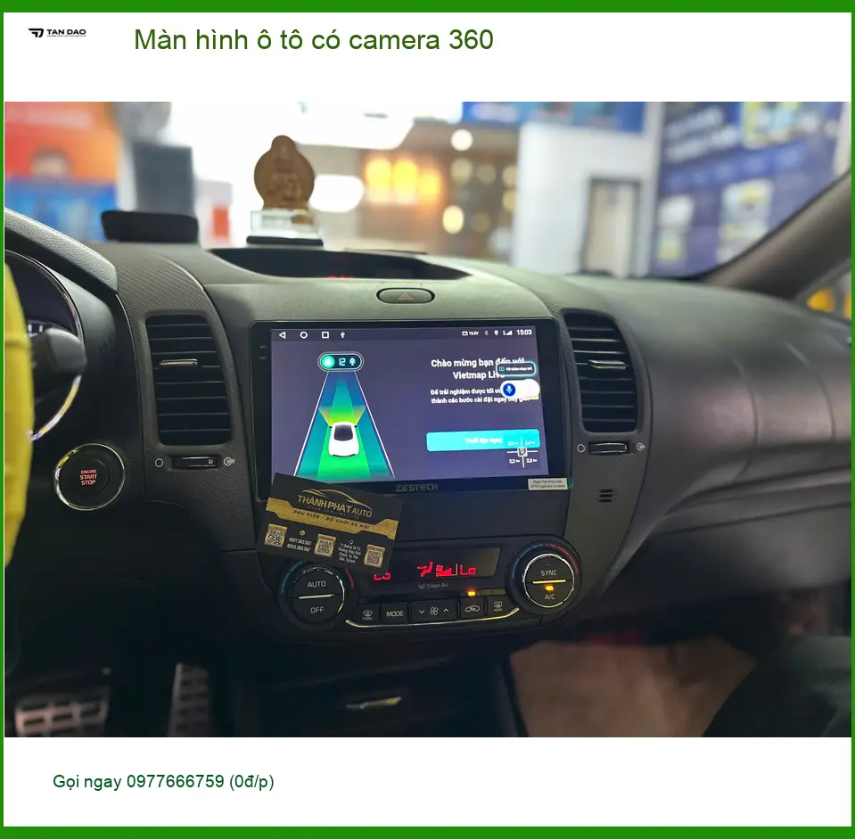 Anh Tấn lắp màn hình ô tô có camera 360 cho Camry tại Quận 1 ảnh thực tế 5