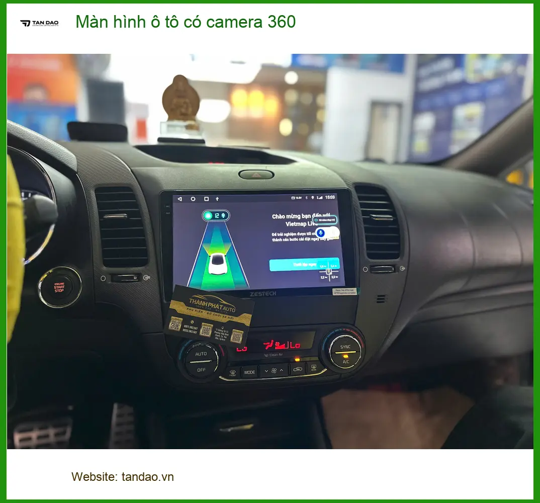 Anh Đạt lắp màn hình ô tô có camera 360 cho Kia Carnival tại Quận 3 ảnh thực tế 3