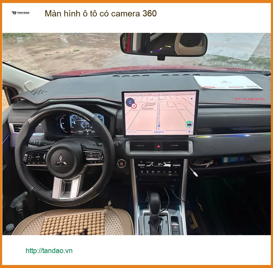 Chị Thảo lắp màn hình ô tô có camera 360 cho Hyundai SantaFe tại Quận 2 ảnh thực tế 2