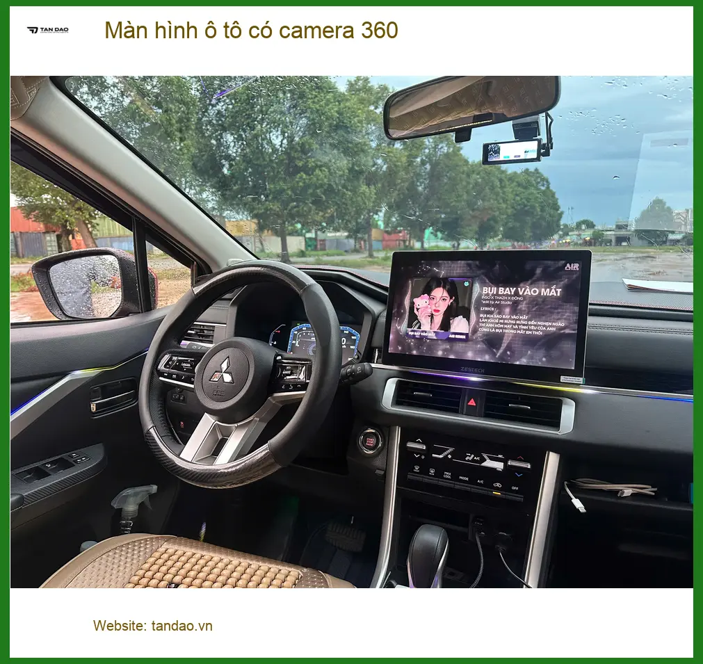Chị Thảo lắp màn hình ô tô có camera 360 cho Hyundai SantaFe tại Quận 2 ảnh thực tế 4