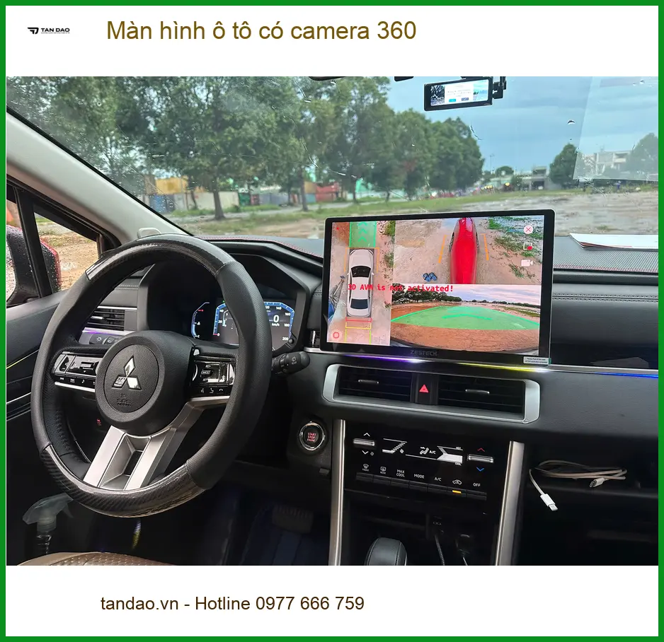 Chị Thảo lắp màn hình ô tô có camera 360 cho Hyundai SantaFe tại Quận 2 ảnh thực tế 5