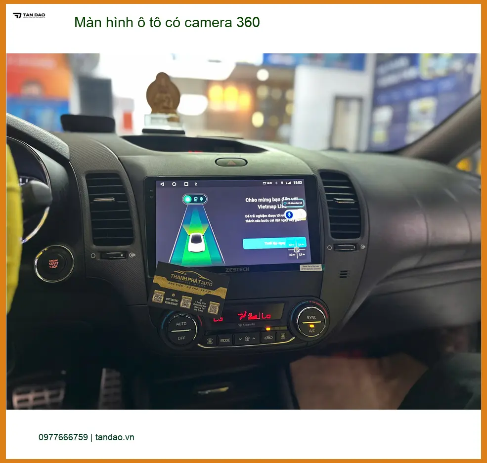 Anh Khải lắp Màn hình ô tô có camera 360 cho Honda HR-V tại Hóc Môn