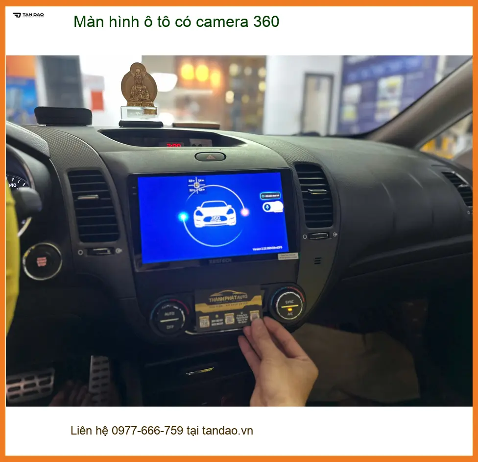 Anh Sơn lắp màn hình ô tô có camera 360 Mazda CX-5 tại Quận Bình Tân ảnh thực tế 3