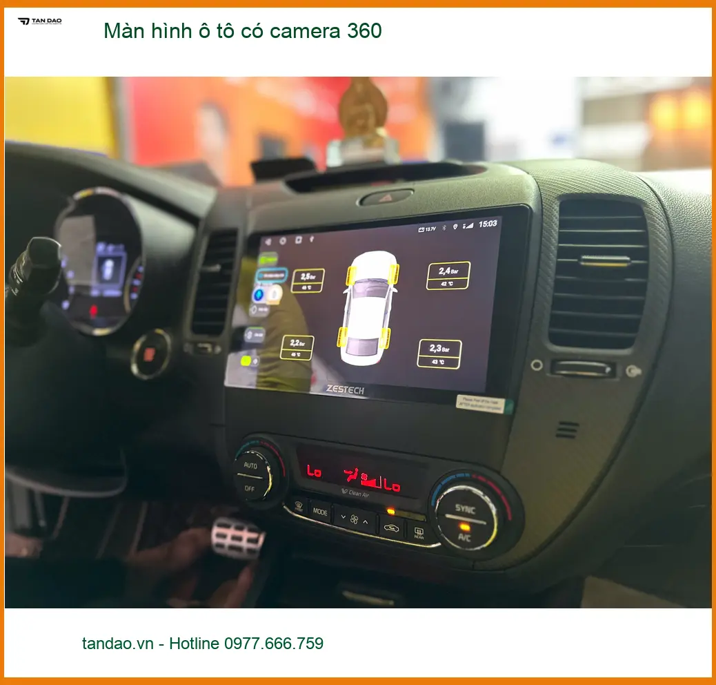Anh Sơn lắp màn hình ô tô có camera 360 Mazda CX-5 tại Quận Bình Tân ảnh thực tế 4