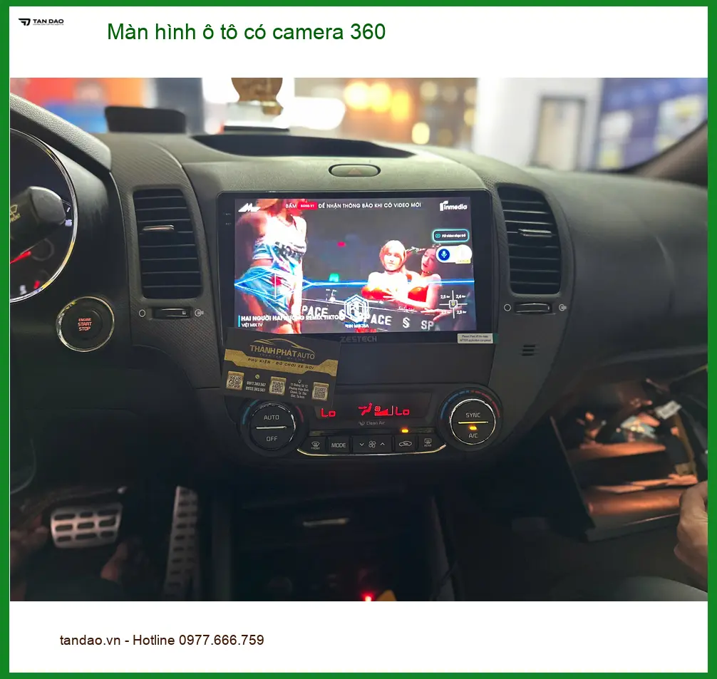 Anh Sơn lắp màn hình ô tô có camera 360 Mazda CX-5 tại Quận Bình Tân ảnh thực tế 5