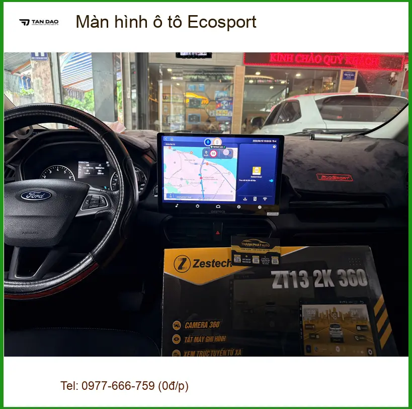 Chú Phong lắp màn hình ô tô Ecosport Quận 2 vì màn hình zin đã xuống cấp ảnh thực tế 2