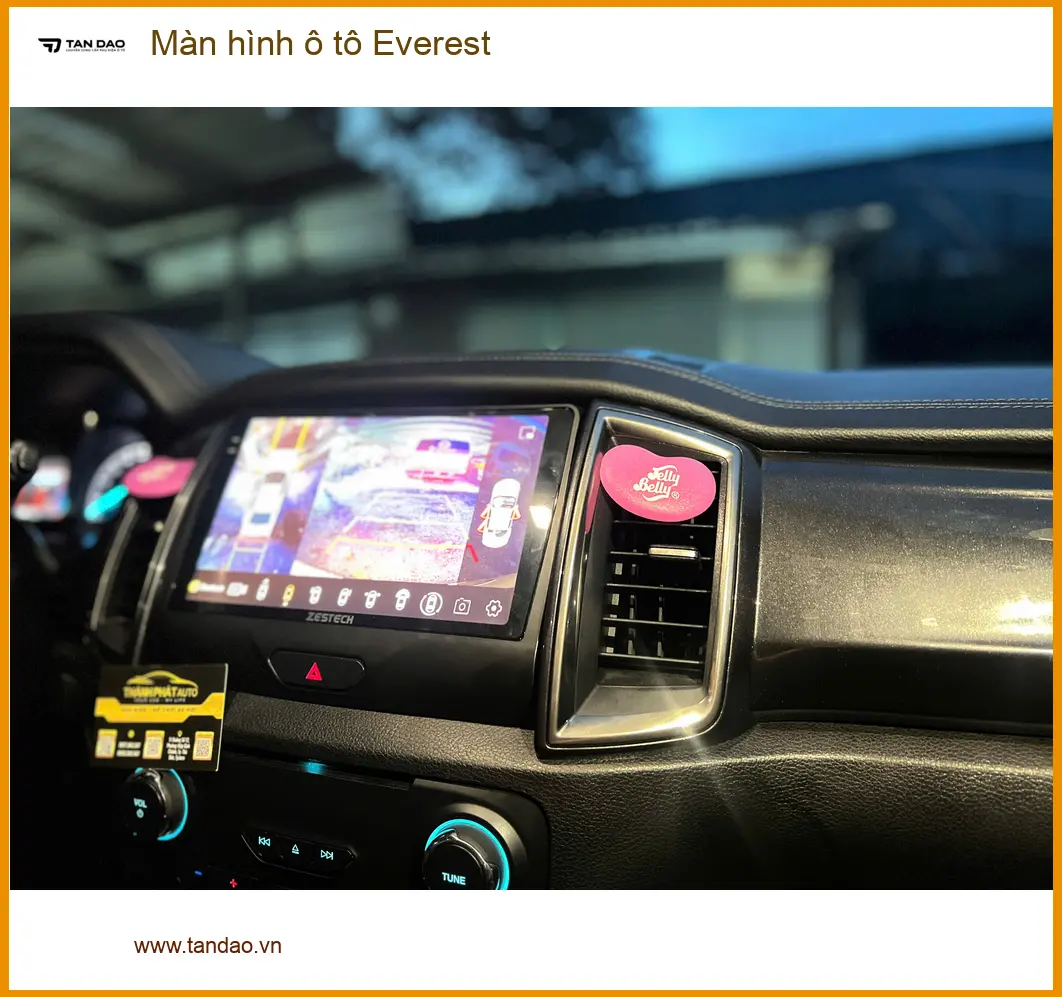 Chú Nam lắp màn hình ô tô Everest tại Bình Tân vì màn hình zin quá cũ ảnh thực tế 5
