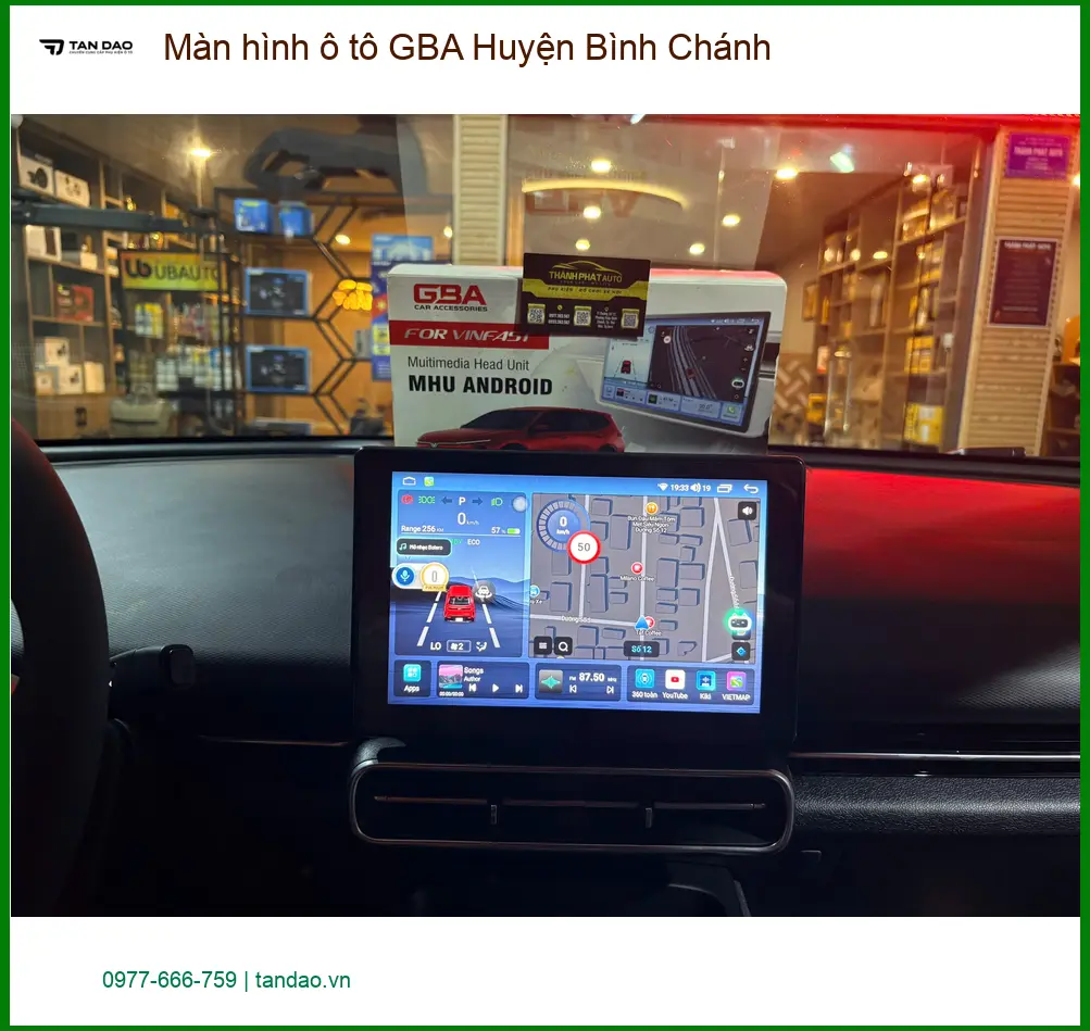Nơi Lắp Màn Hình Android Ô Tô hình ô tô GBA Huyện Bình Chánh - Giá Tốt TPHCM ảnh thực tế 2