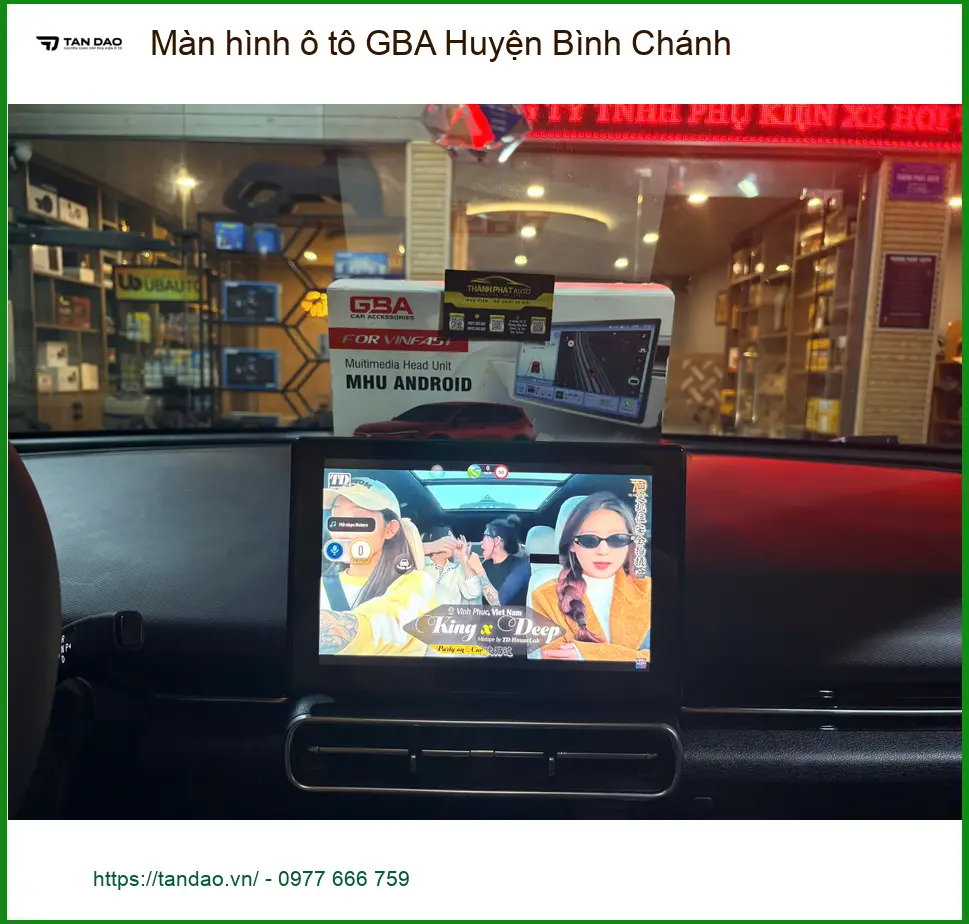 Nơi Lắp Màn Hình Android Ô Tô hình ô tô GBA Huyện Bình Chánh - Giá Tốt TPHCM ảnh thực tế 3