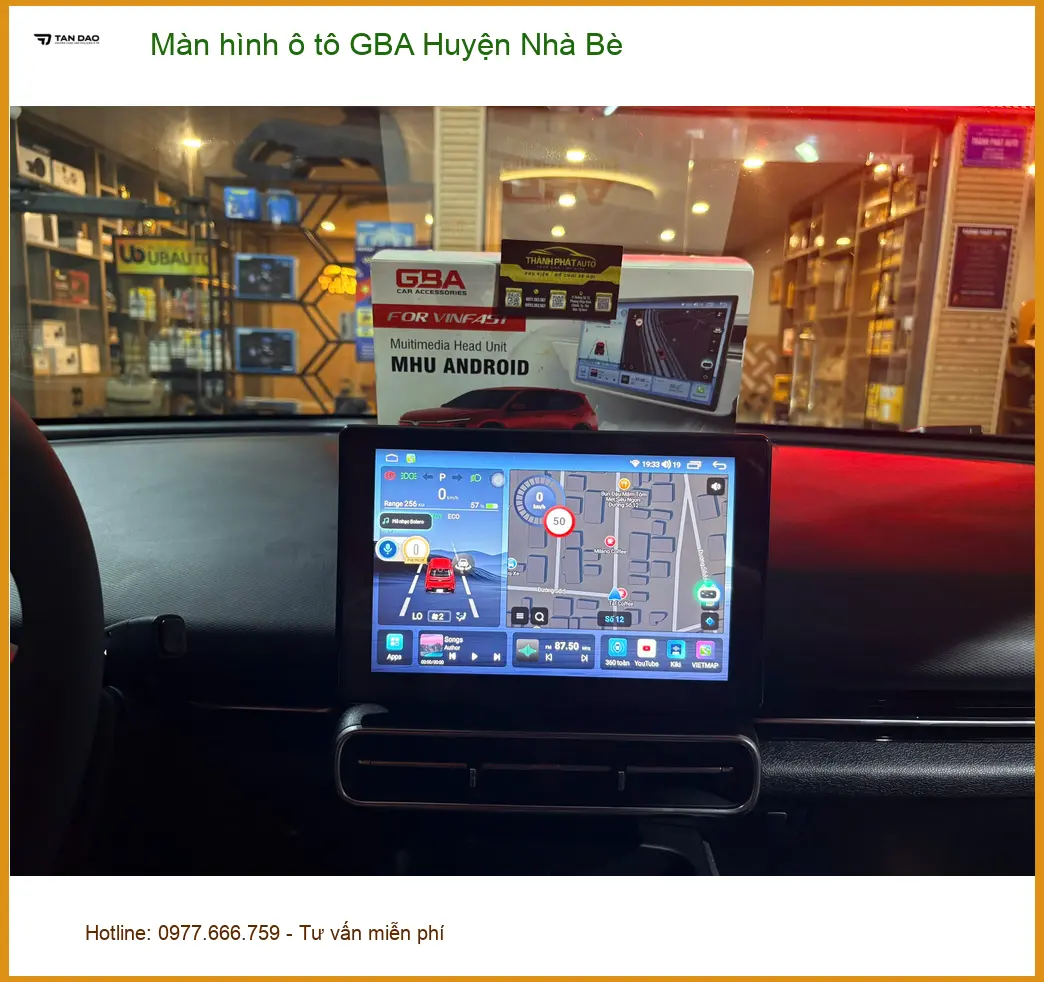 Nơi Lắp Màn Hình Android Ô Tô hình ô tô GBA Huyện Nhà Bè - Giá Tốt TPHCM ảnh thực tế 3