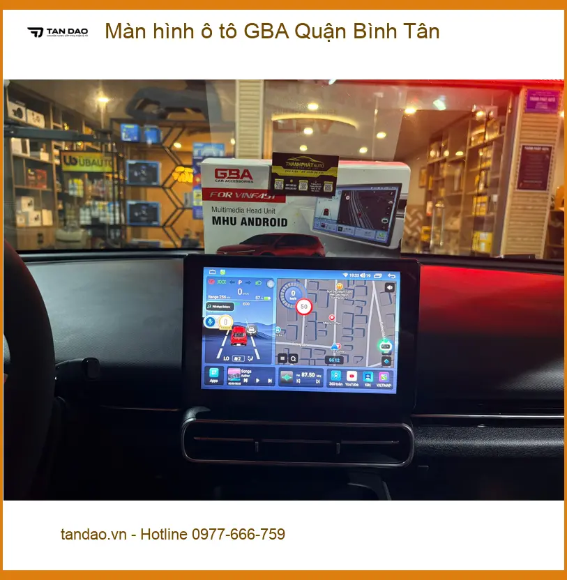 Nơi Lắp Màn Hình Android Ô Tô hình ô tô GBA Quận Bình Tân - Giá Tốt TPHCM ảnh thực tế 2