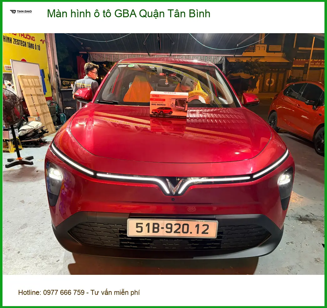 Nơi Gắn Màn Hình Android Ô Tô hình ô tô GBA Quận Tân Bình - Giá Tốt TPHCM ảnh thực tế 2