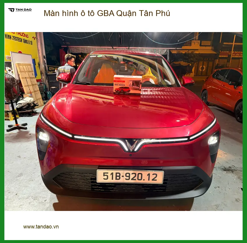Nơi Lắp Màn Hình Android Ô Tô hình ô tô GBA Quận Tân Phú - Giá Tốt TPHCM