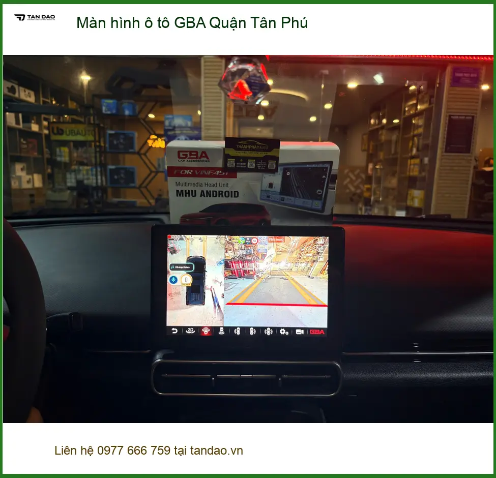 Nơi Lắp Màn Hình Android Ô Tô hình ô tô GBA Quận Tân Phú - Giá Tốt TPHCM ảnh thực tế 3