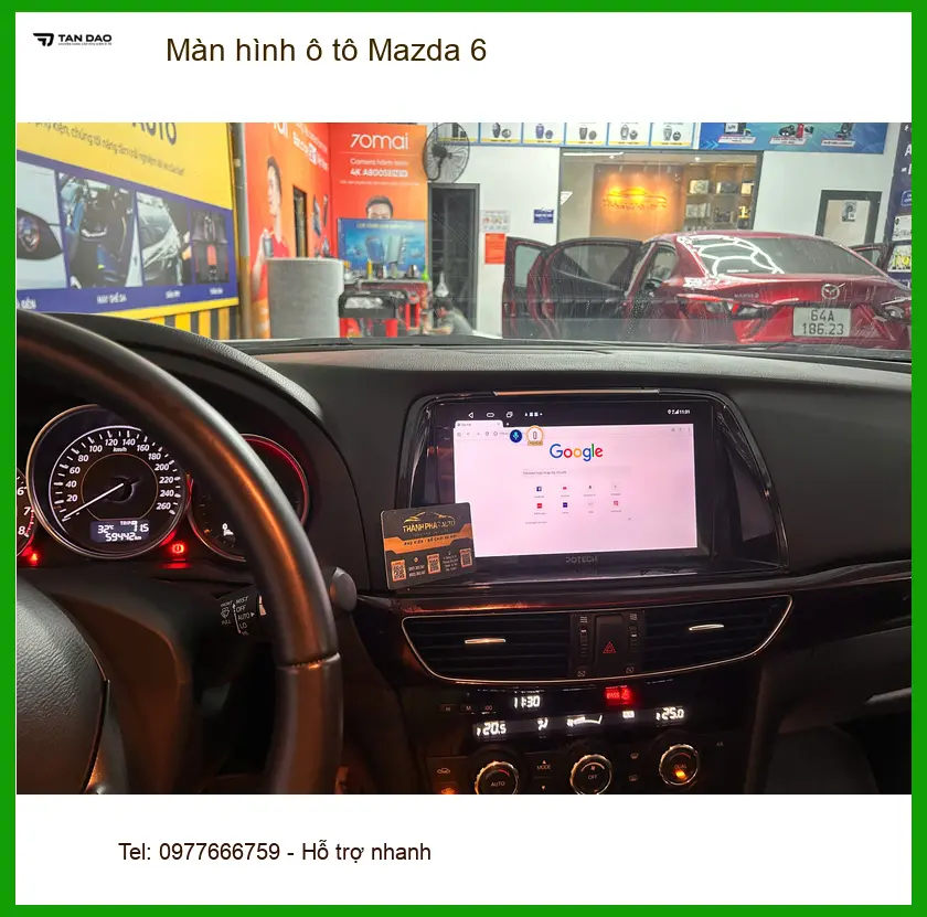 Anh Dũng nâng cấp màn hình ô tô Mazda 6 tại Quận 5 để trải nghiệm công nghệ mới ảnh thực tế 2