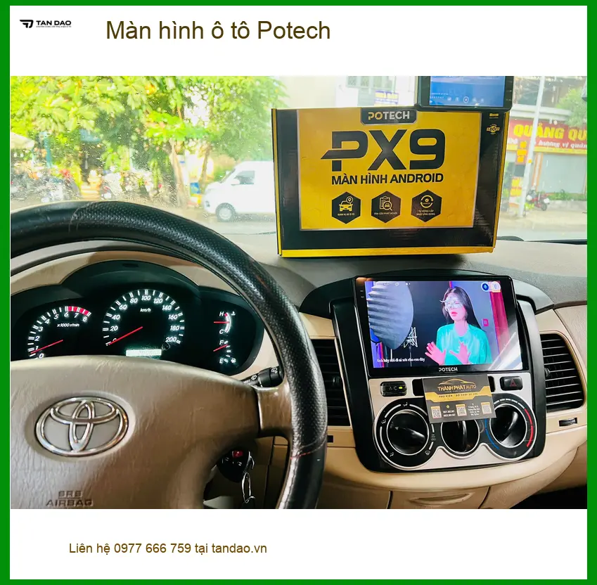 Anh Vĩnh nâng cấp màn hình Potech cho Hyundai Accent tại Hóc Môn