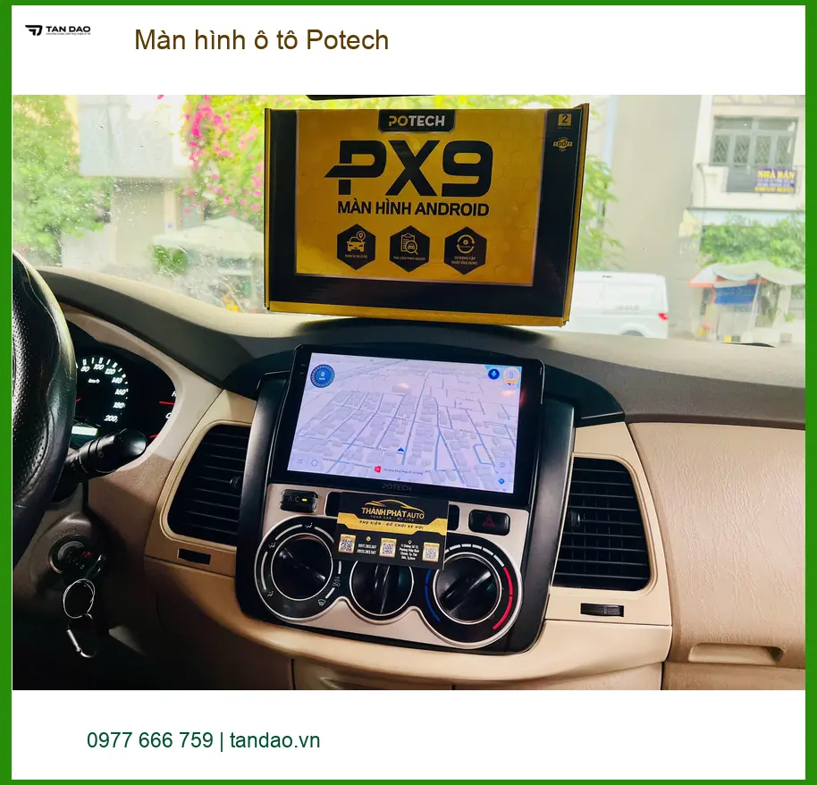 Anh Vĩnh nâng cấp màn hình Potech cho Hyundai Accent tại Hóc Môn ảnh thực tế 3