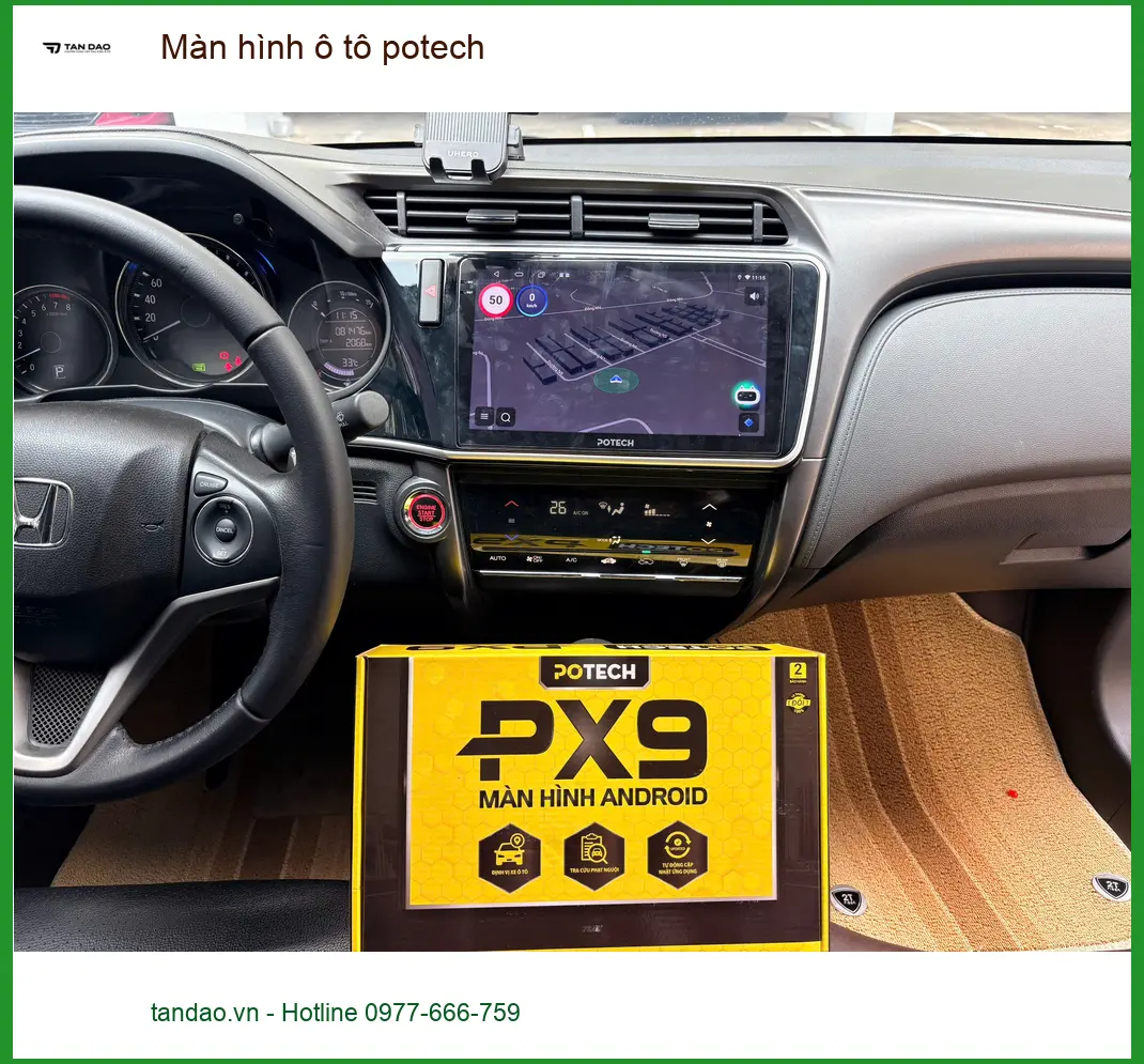Chị Thảo lắp màn hình Potech cho Toyota Camry tại Quận 2 - Trải nghiệm mới