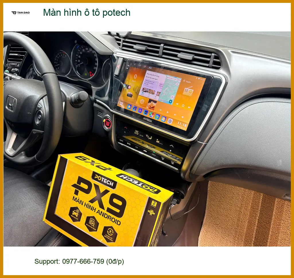 Chị Thảo lắp màn hình Potech cho Toyota Camry tại Quận 2 - Trải nghiệm mới ảnh thực tế 3