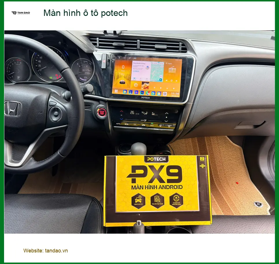 Chị Thảo lắp màn hình Potech cho Toyota Camry tại Quận 2 - Trải nghiệm mới ảnh thực tế 5