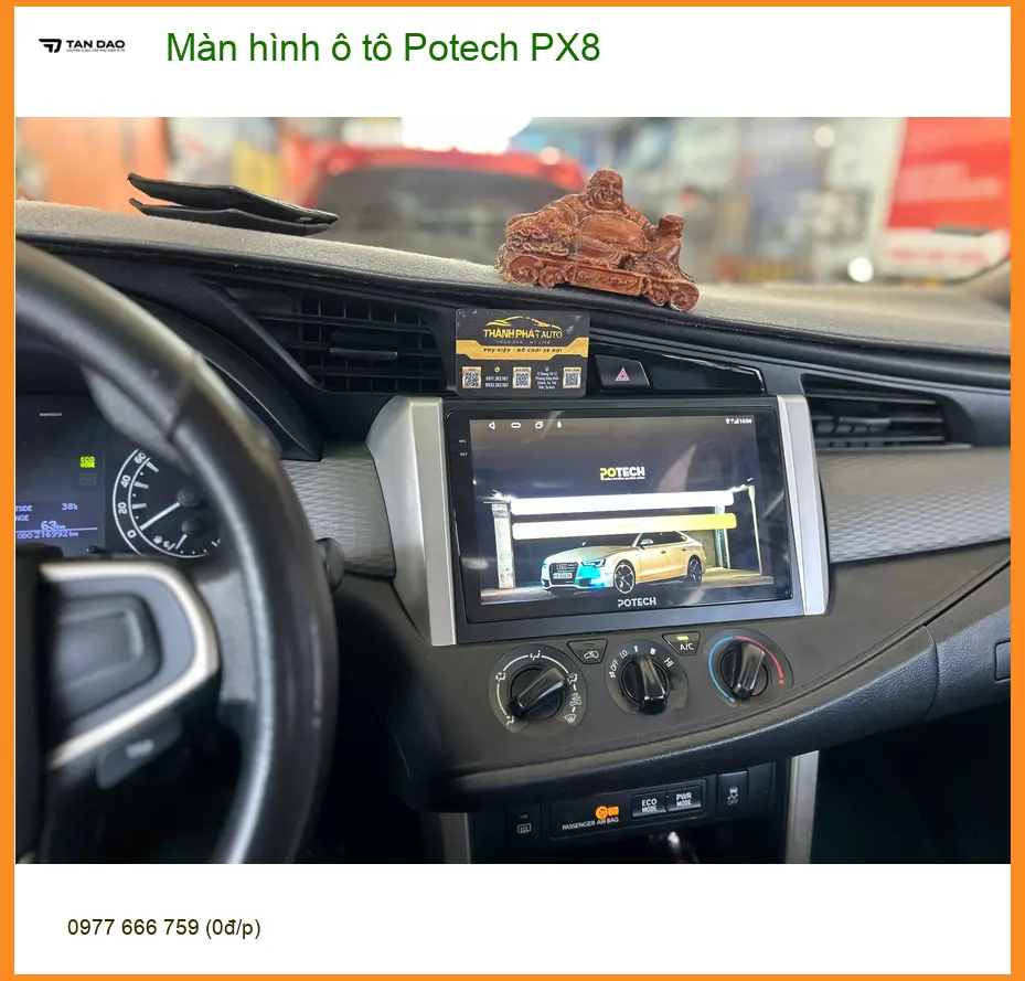 Chú Quang lắp Màn hình ô tô Potech PX8 cho Honda CRV ở Bình Chánh ảnh thực tế 2