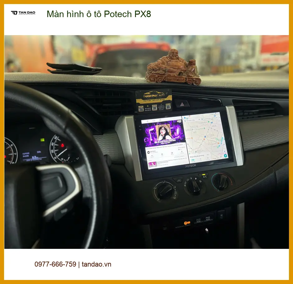 Chú Quang lắp Màn hình ô tô Potech PX8 cho Honda CRV ở Bình Chánh ảnh thực tế 3