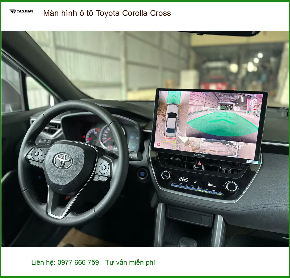 Anh Dũng lắp màn hình ô tô Toyota Corolla Cross tại Quận Tân Phú