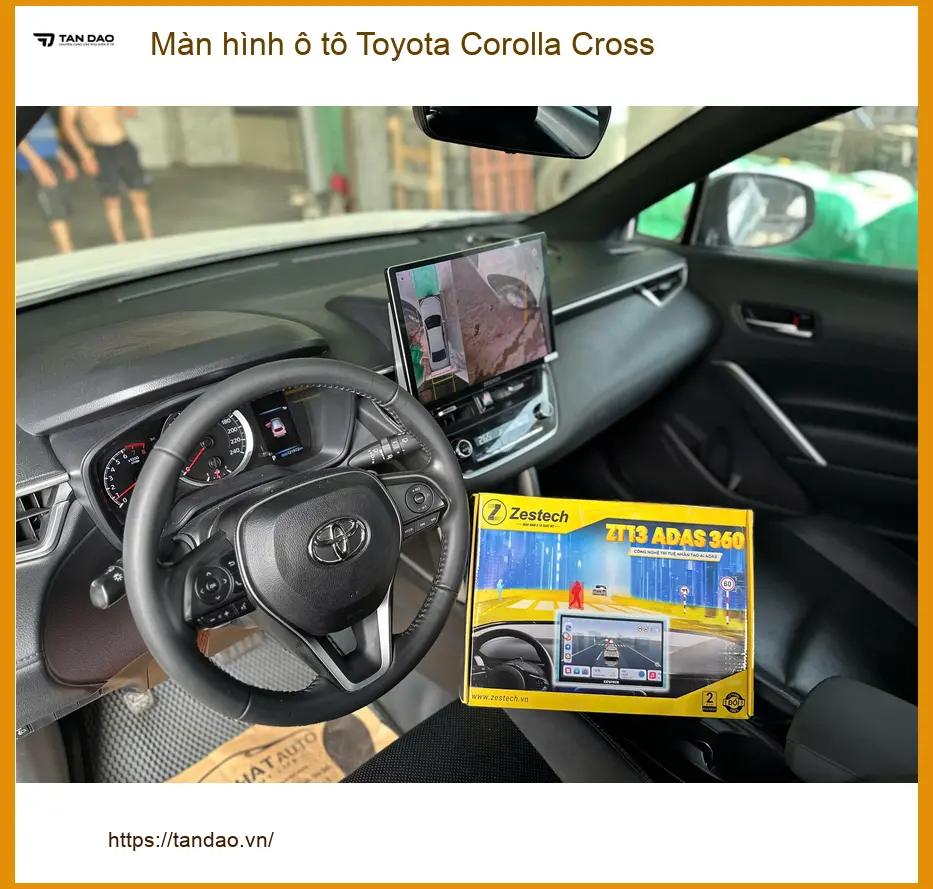Anh Dũng lắp màn hình ô tô Toyota Corolla Cross tại Quận Tân Phú ảnh thực tế 4