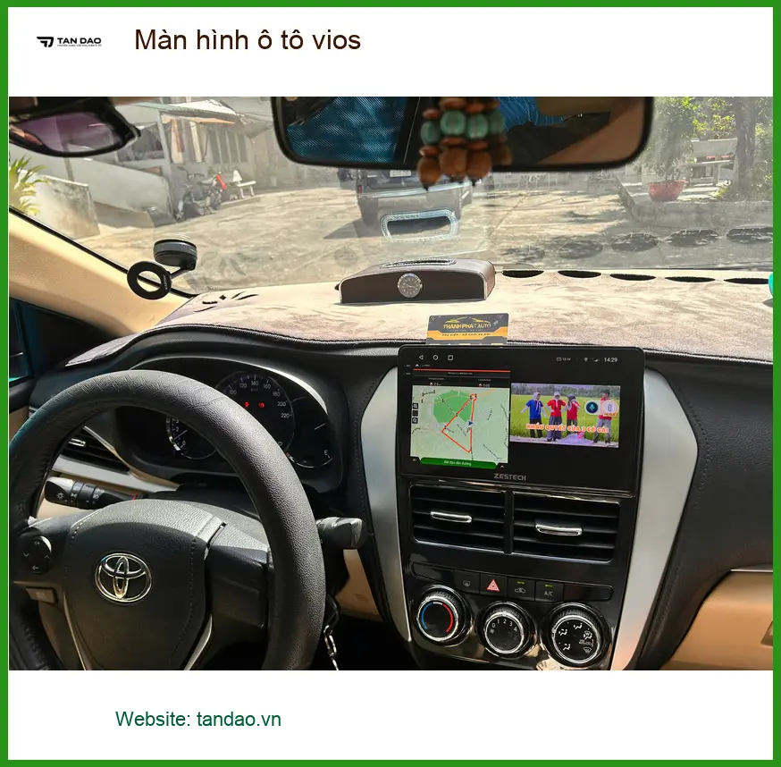 Anh Hoàng Long lắp màn hình ô tô Vios tại Quận Thủ Đức để nâng cấp trải nghiệm lái xe ảnh thực tế 3