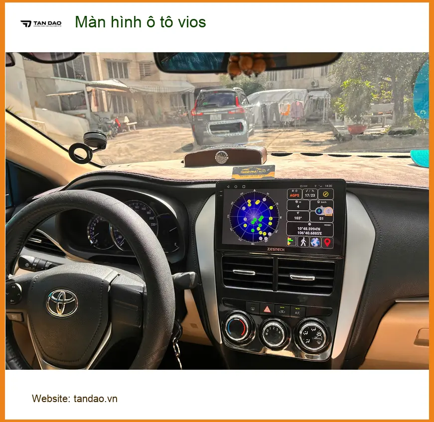 Anh Tấn lắp màn hình ô tô Vios tại Quận 8 để nâng tầm trải nghiệm lái ảnh thực tế 2