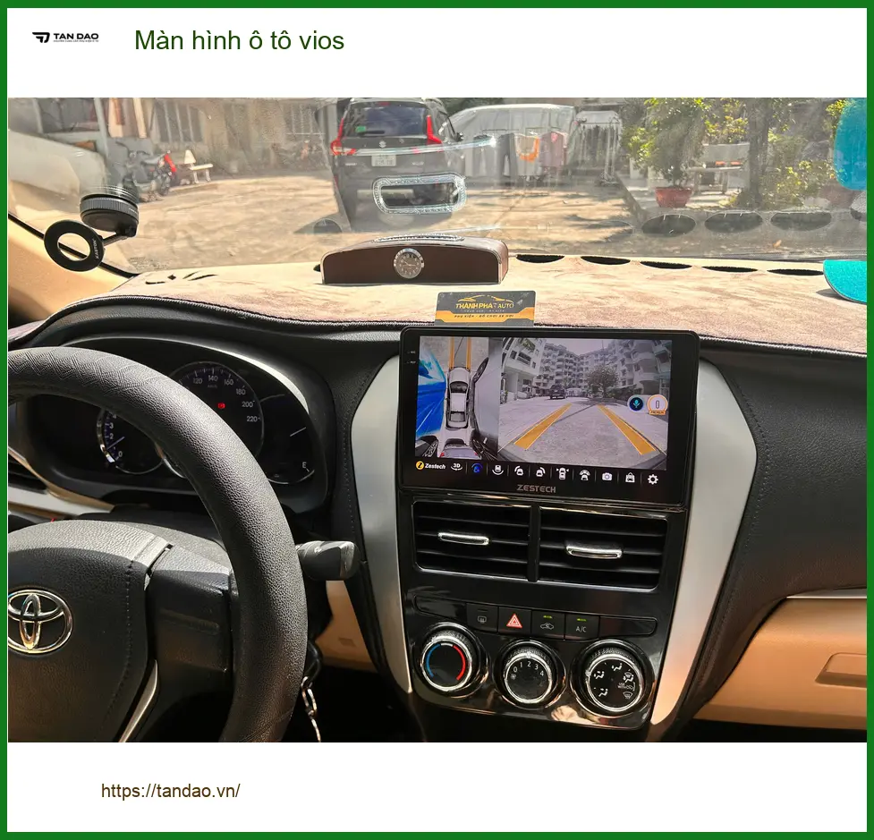 Chị Thảo lắp màn hình ô tô Toyota Vios tại Quận Phú Nhuận để nâng cấp trải nghiệm lái xe ảnh thực tế 4