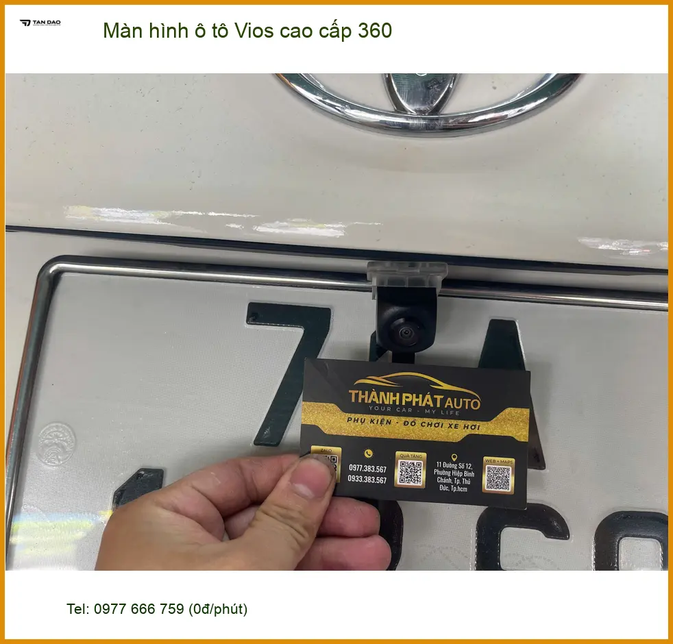 Anh Quang Khải lắp màn hình ô tô Vios cao cấp 360 tại Quận 6 ảnh thực tế 5