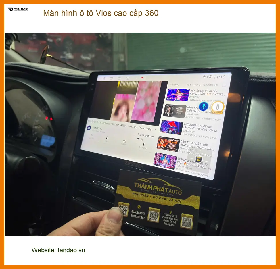 Anh Khôi lắp Màn hình ô tô Vios cao cấp 360 tại Quận 2 để lái xe an toàn hơn ảnh thực tế 3