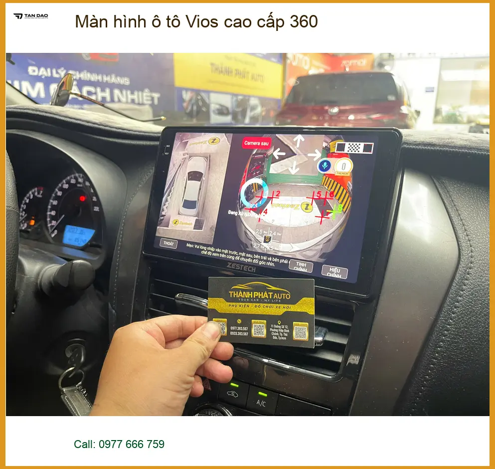 Anh Khôi lắp Màn hình ô tô Vios cao cấp 360 tại Quận 2 để lái xe an toàn hơn ảnh thực tế 4