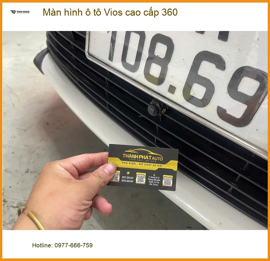 Anh Đạt lắp màn hình ô tô Vios 360 cao cấp tại Quận 9 tiện đỗ xe ảnh thực tế 3