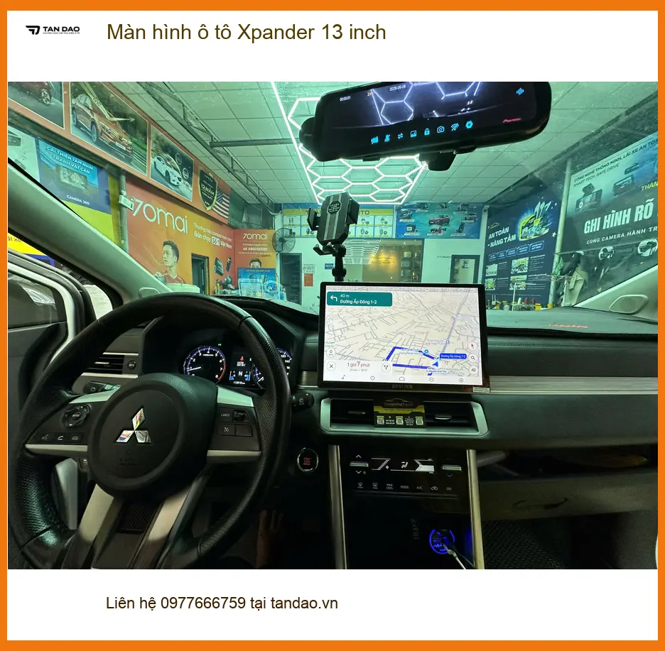 Anh Khang lắp màn hình ô tô Xpander 13 inch tại Quận 4 để nâng tầm trải nghiệm lái xe ảnh thực tế 3