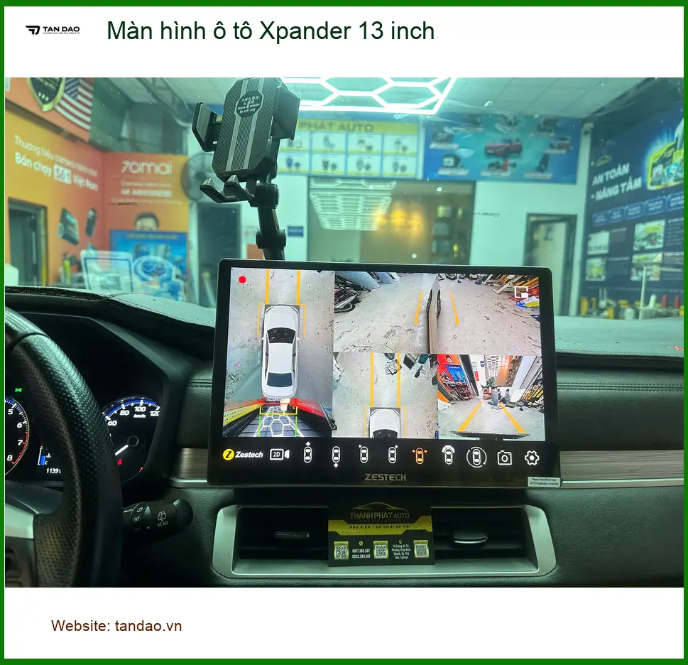 Anh Khang lắp màn hình ô tô Xpander 13 inch tại Quận 4 để nâng tầm trải nghiệm lái xe ảnh thực tế 4