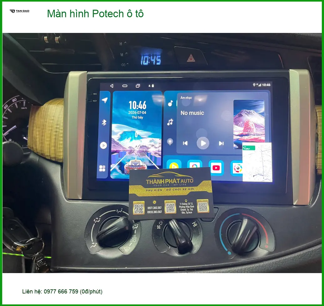 Chị Cẩm Tú nâng cấp Màn hình Potech ô tô Suzuki XL7 ở Quận Thủ Đức