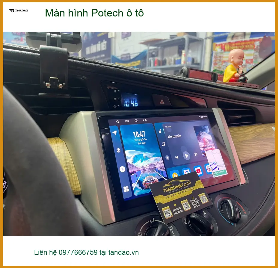 Chị Cẩm Tú nâng cấp Màn hình Potech ô tô Suzuki XL7 ở Quận Thủ Đức ảnh thực tế 2