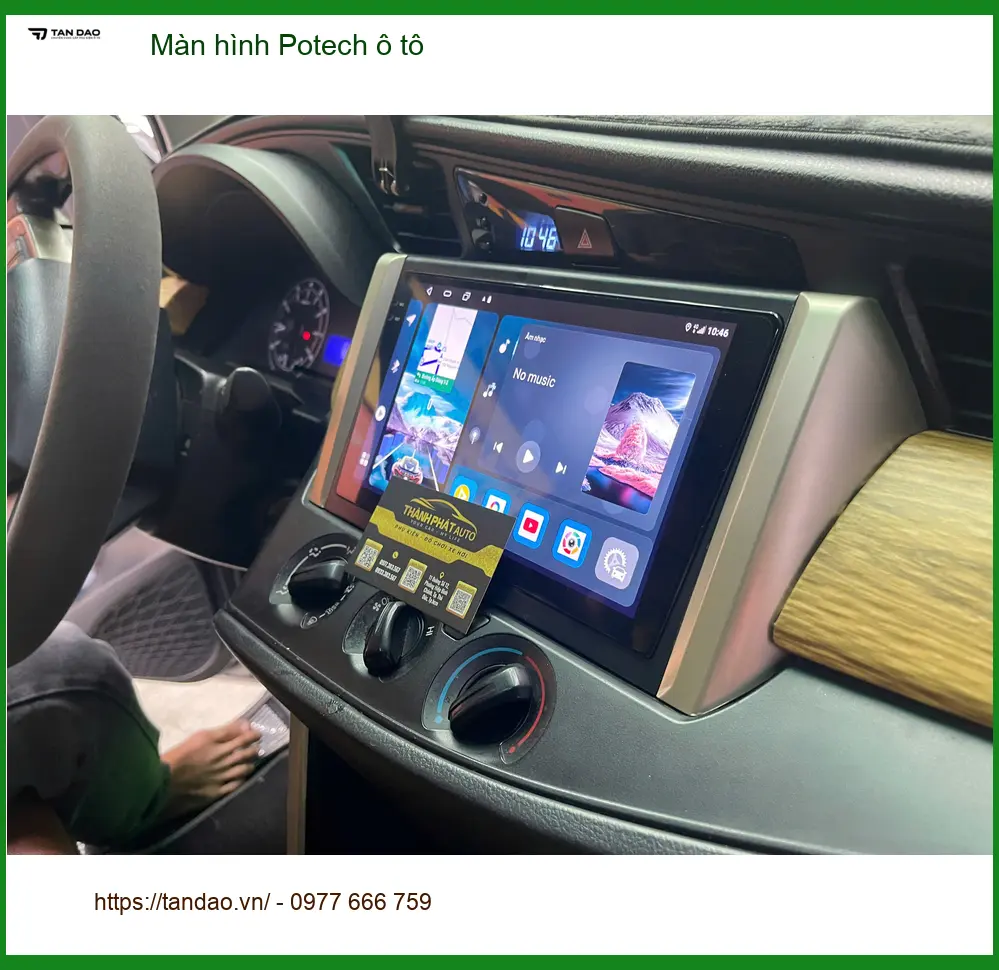 Anh Khải lắp Màn hình Potech ô tô cho Toyota Vios tại Quận 8 ảnh thực tế 2