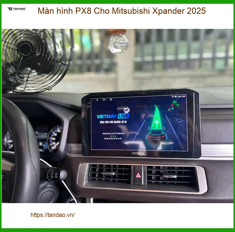 Anh Kiên nâng cấp màn hình PX8 cho Mitsubishi Xpander 2025 tại Gò Vấp để trải nghiệm công nghệ mới ảnh thực tế 4