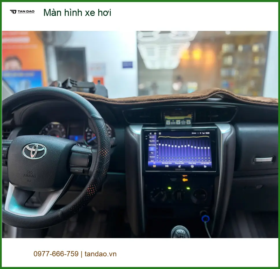 Chị Mai Anh lắp màn hình xe hơi VinFast Lux A2.0 tại Quận Nhà Bè ảnh thực tế 3