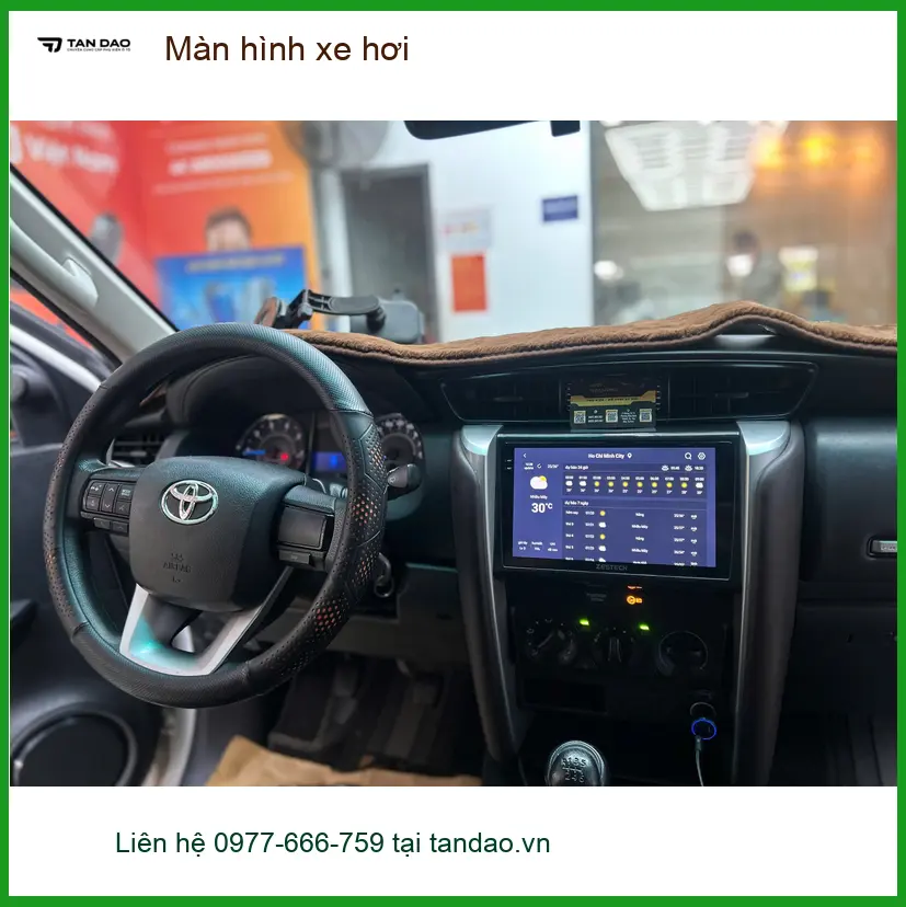 Chị Mai Anh lắp màn hình xe hơi VinFast Lux A2.0 tại Quận Nhà Bè ảnh thực tế 4