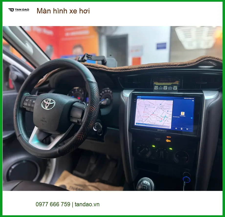 Chị Mai Anh lắp màn hình xe hơi VinFast Lux A2.0 tại Quận Nhà Bè ảnh thực tế 5
