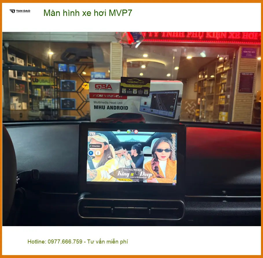 Anh Phi gắn màn hình xe hơi MVP7 cho Honda City Quận 9 để nâng cấp xe ảnh thực tế 2